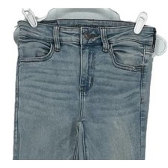American Eagle Hi-Rise Next Level Stretch Jegging in Worn Out Blue Size 2 - Picture 2 of 8